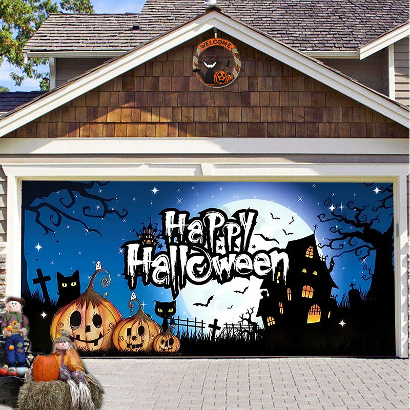 🎃Halloween Sale 50% Off - Halloween Garage Door Backdrop