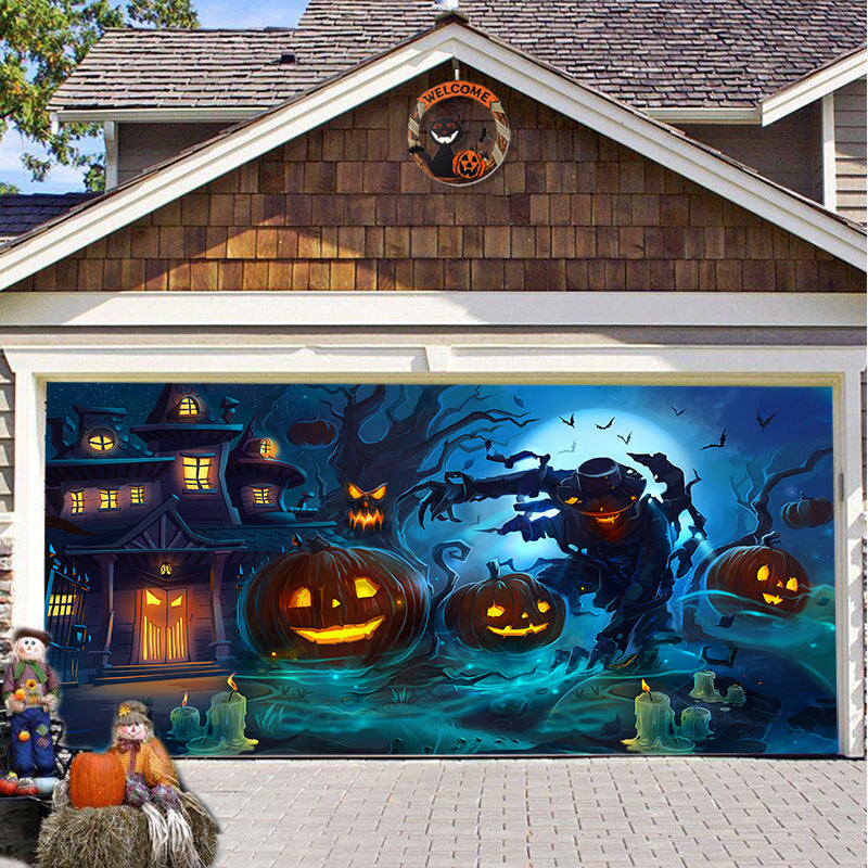 🎃Halloween Sale 50% Off - Halloween Garage Door Backdrop