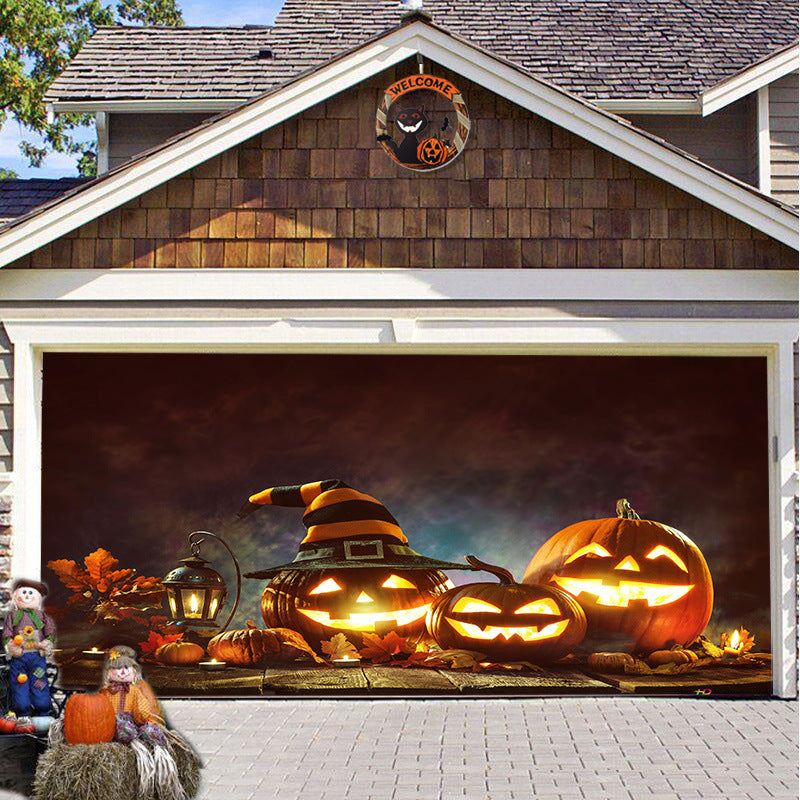 🎃Halloween Sale 50% Off - Halloween Garage Door Backdrop