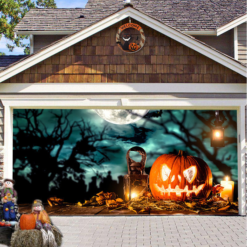 🎃Halloween Sale 50% Off - Halloween Garage Door Backdrop