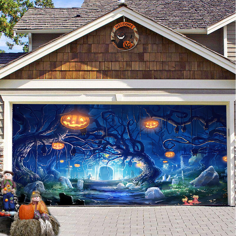 🎃Halloween Sale 50% Off - Halloween Garage Door Backdrop