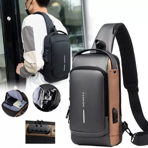 🎇2023 Love Gift 30% OFF - LZYoehin™Motorcycle Waist Bag Password Anti-theft Chest Bag