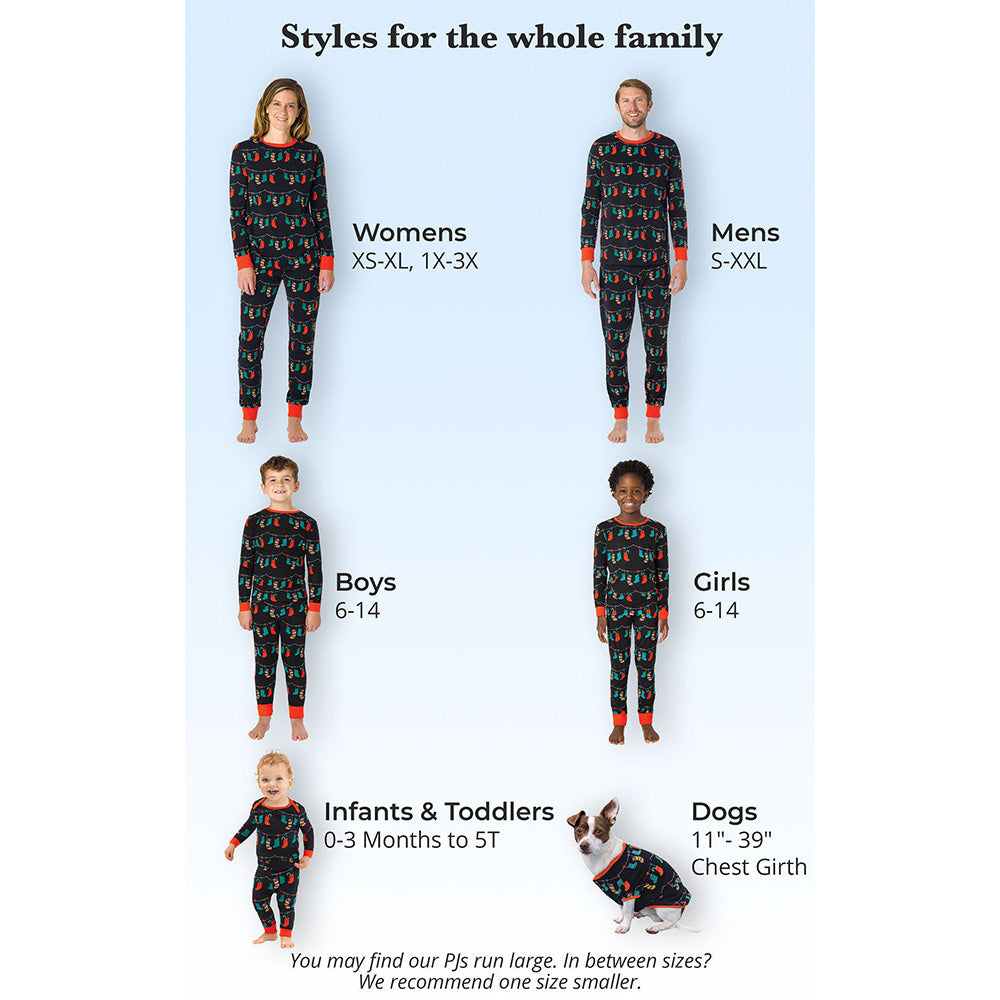 Family Matching Juaugusep Holiday Christmas Pajamas Set