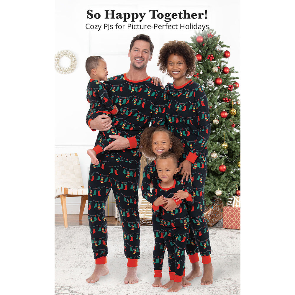 Family Matching Juaugusep Holiday Christmas Pajamas Set