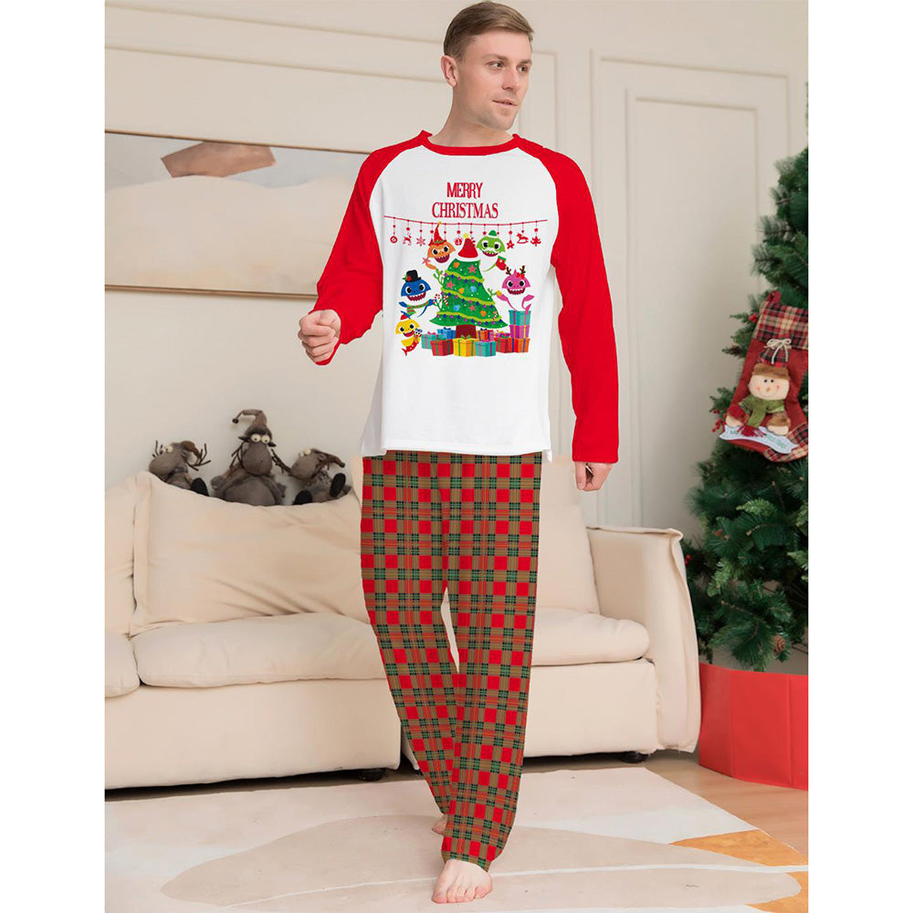 Cute Puppy Print Christmas Family Matching Pajamas