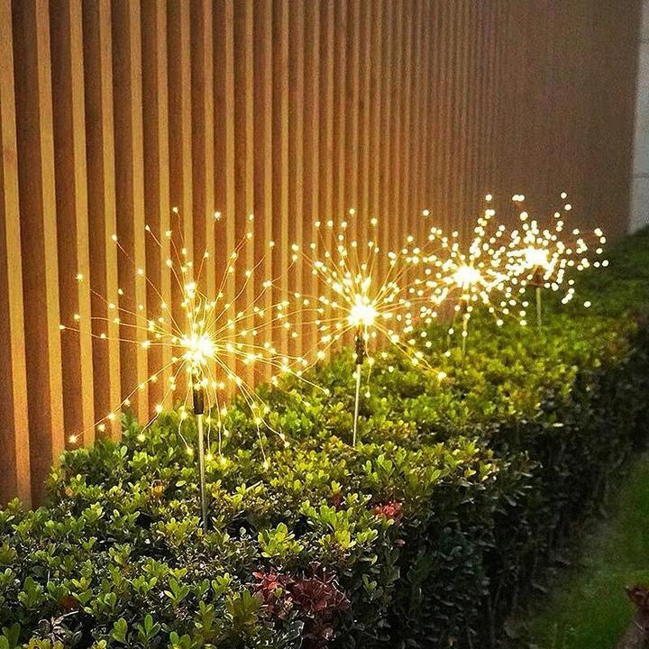 🎇Waterproof Solar Fireworks Lamp🌟Buy More Save More