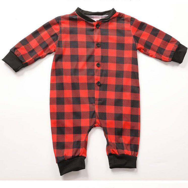 Classic Christmas Buffalo Plaid Family Matching Pajamas Sets