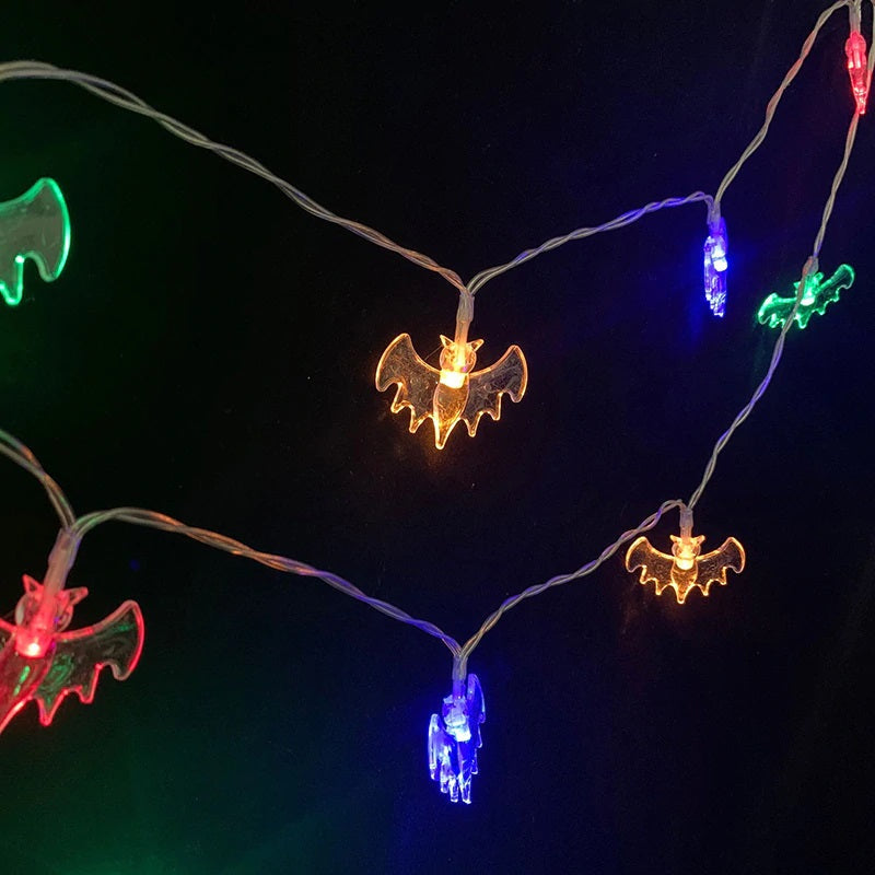 Halloween String Lights Scene Layout
