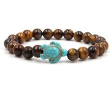 Sea Turtle Natural Stone Bracelets