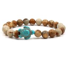 Sea Turtle Natural Stone Bracelets