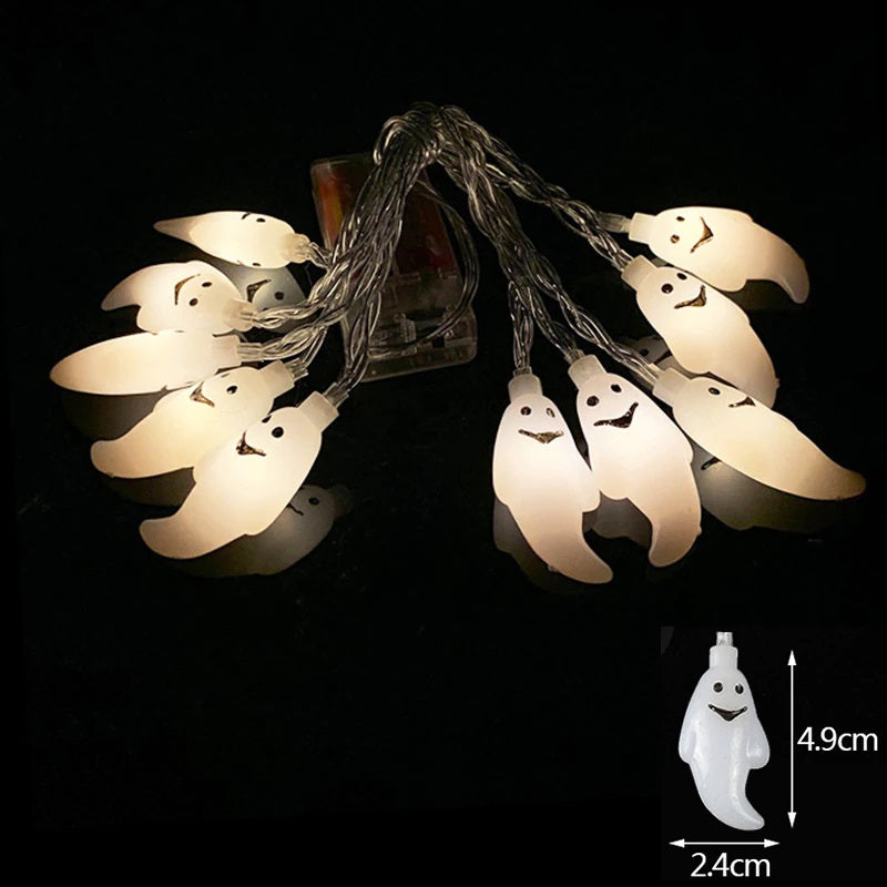 Halloween String Lights Scene Layout