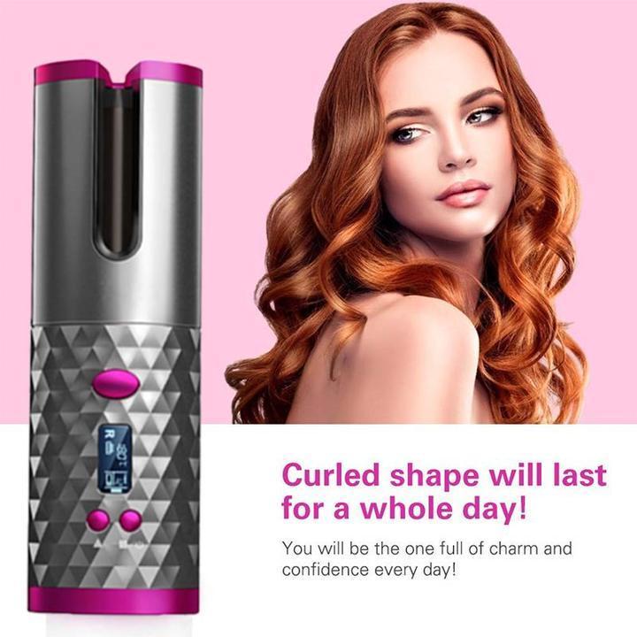 Auto Rotating Cordless Ceramic Hair Curler