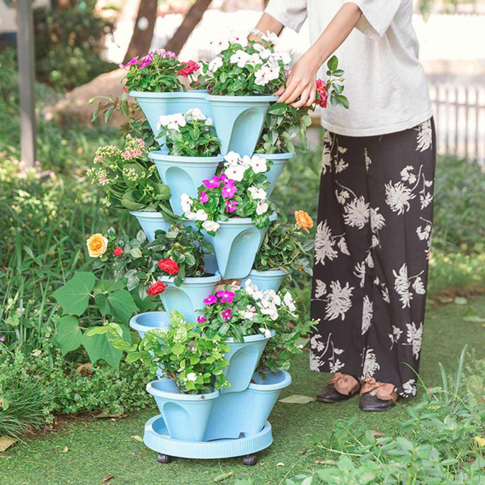 Stackable Gardening Tower(🎊 50% OFF + Buy 5 Free Shipping)