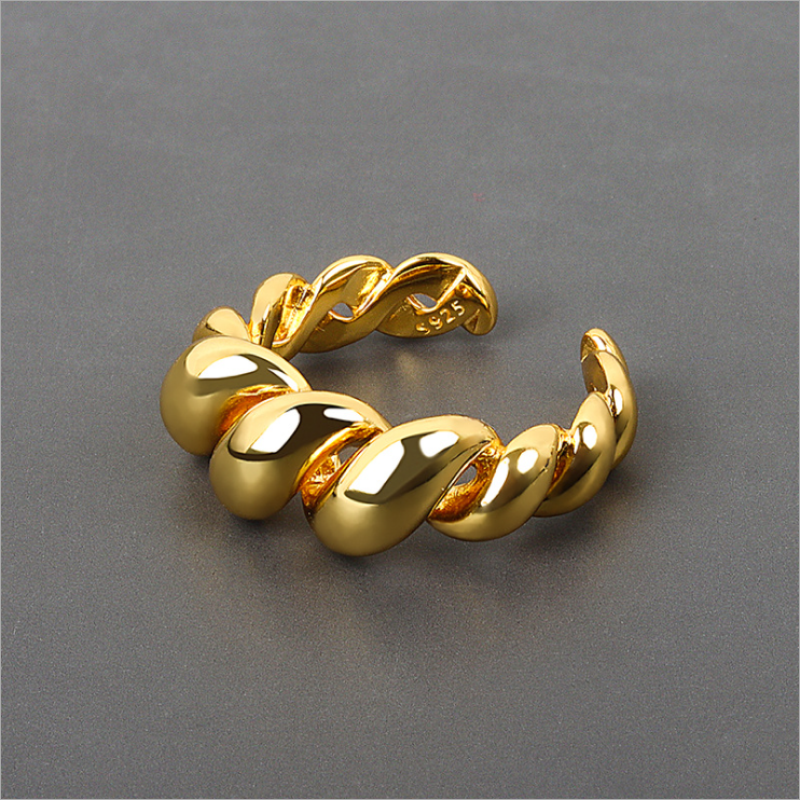 🎄50% Off Christmas Magic Gift🎅Croissant Open Winding Ring