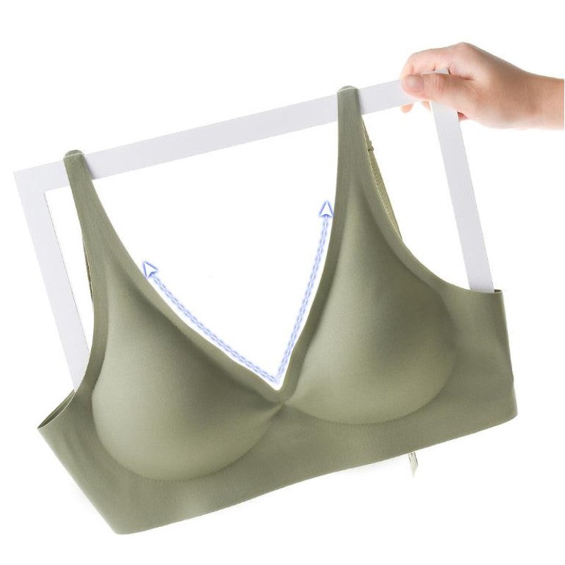 🔥2023 New Spring Clothes - LZYoehin™ No Steel Rim Jelly Strip Breathable Bra