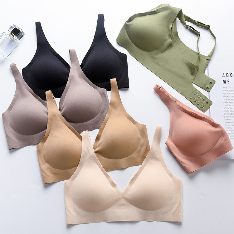 🔥2023 New Spring Clothes - LZYoehin™ No Steel Rim Jelly Strip Breathable Bra