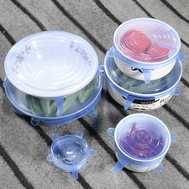 Stretchable Food Silicone Lid£¨6 Pcs£©