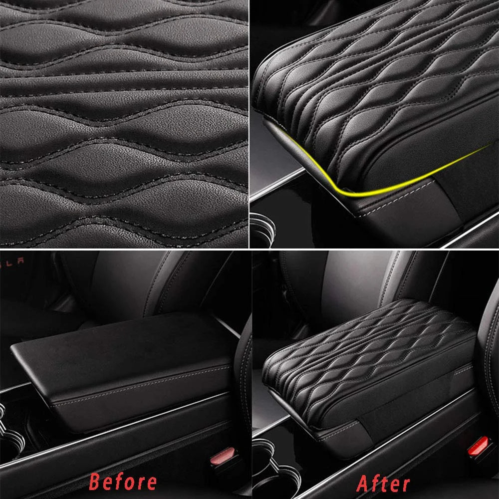 🎉Spring Cleaning Big Sale - LZYoehin™ Memory Foam Leather Car Armrest Box Pad