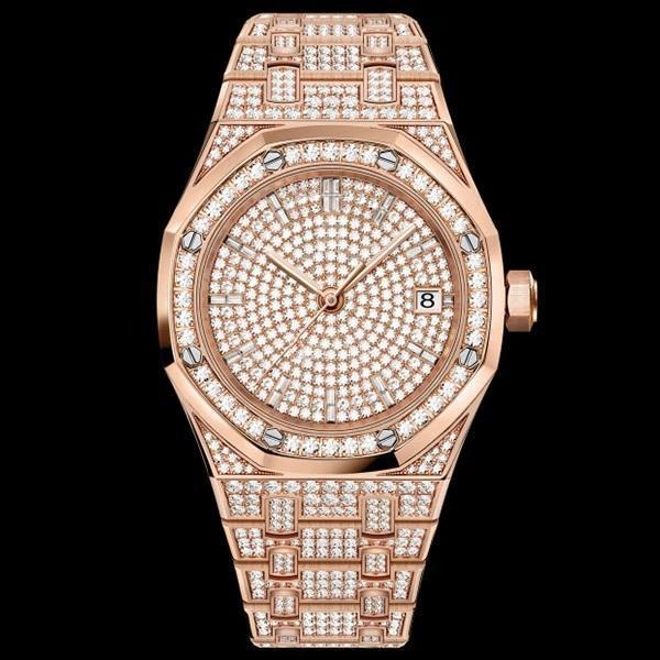 Unisex Jumbo Fully Iced Out Quartz Watch