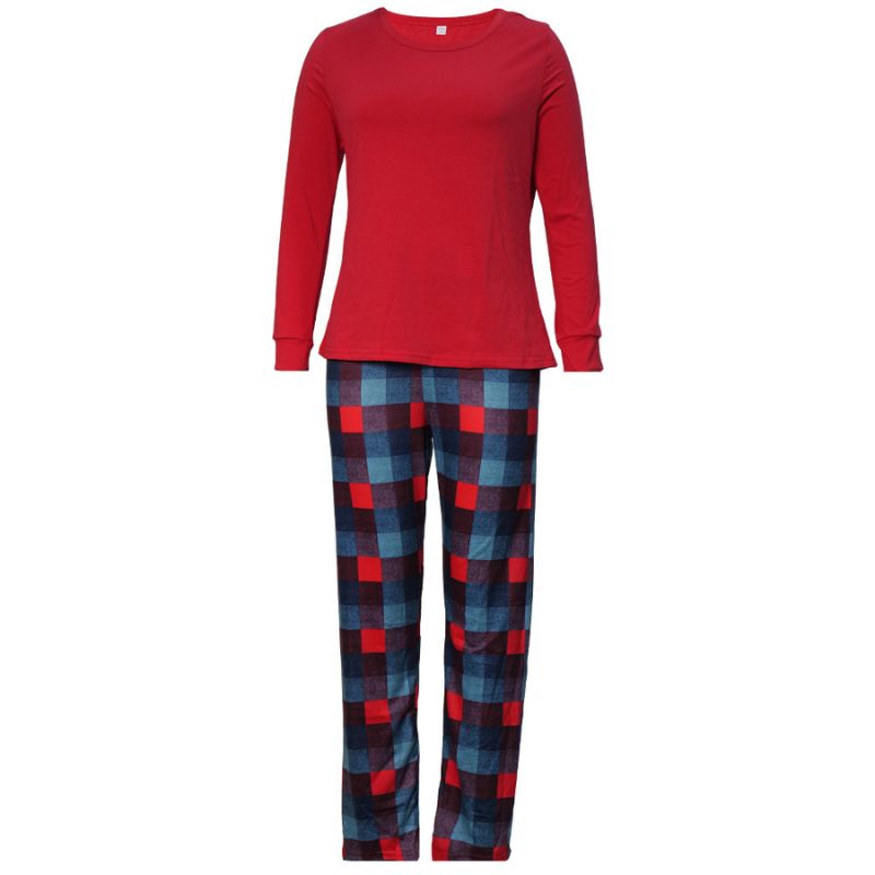 「🎄Xmas Sale - 40% Off」Family Matching Red Plaid Home Family Look Pajama Set