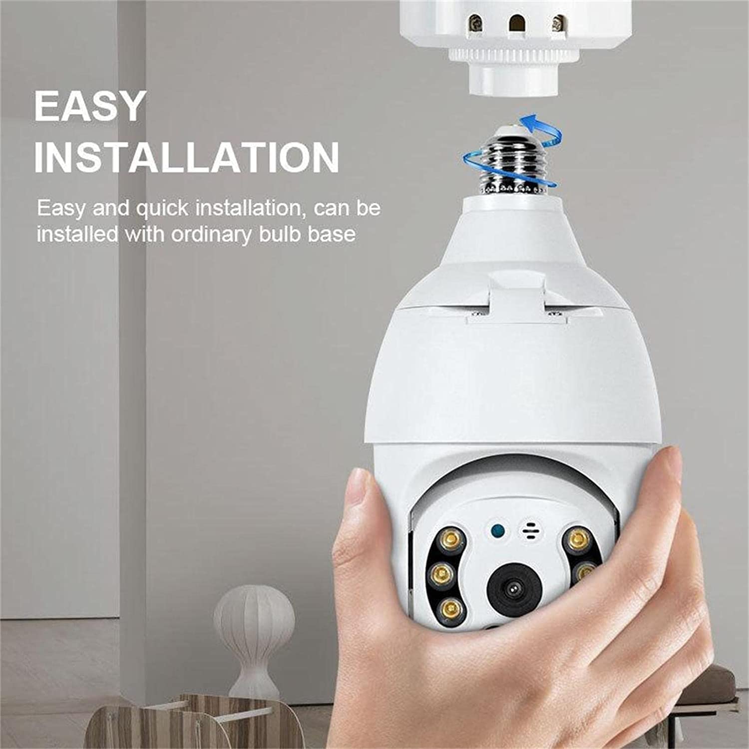 (🎁Semi-Annual Sale-50% OFF)Wireless Wifi Light Bulb Security Camera