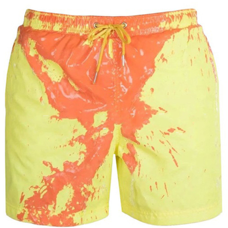 Temperature-Sensitive Color-Changing Beach Men Swimming Pants