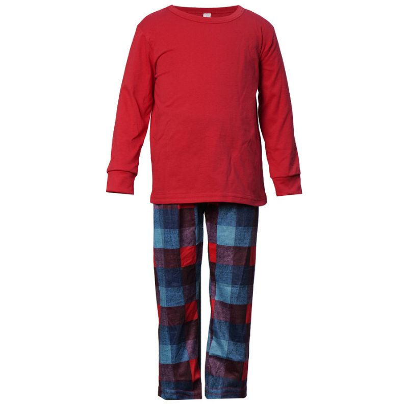 「🎄Xmas Sale - 40% Off」Family Matching Red Plaid Home Family Look Pajama Set