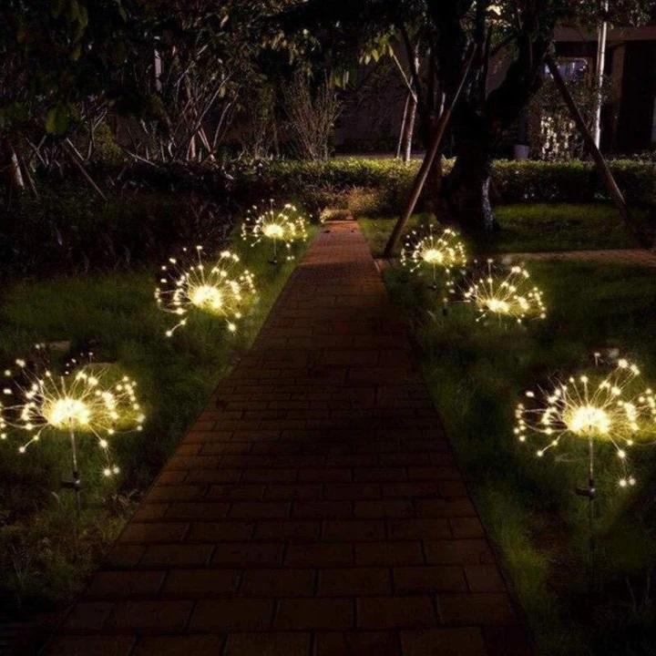 🎇Waterproof Solar Fireworks Lamp🌟Buy More Save More