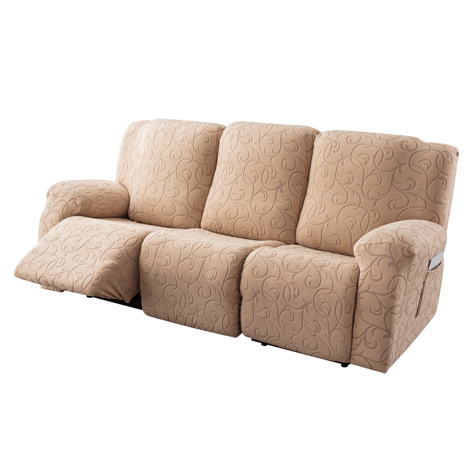 Recliner Sofa Cover Flower 3 Seats