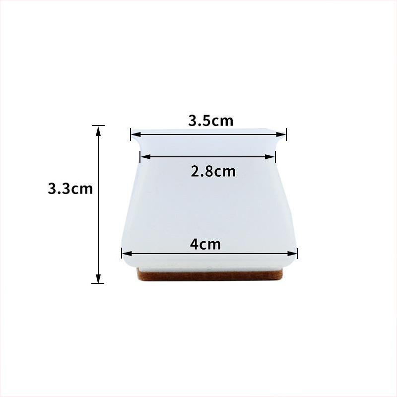 Felt Table Chair Protective Cover(1 set*4 Pcs）