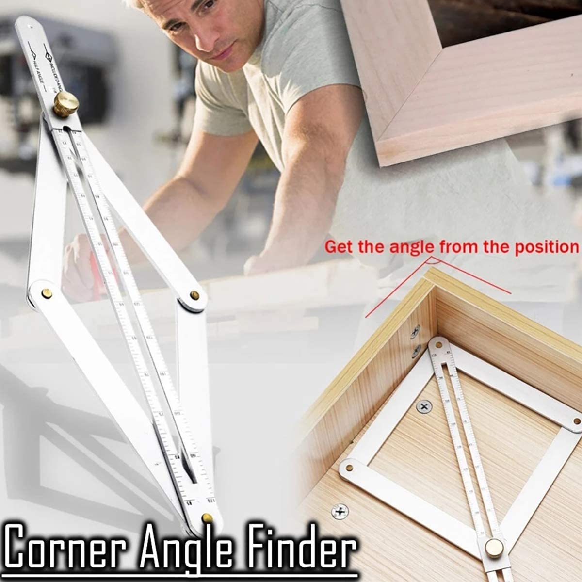 🎉New Year Big Sale 50% Off 🎉Precision Measurement Woodworking Goniometer Rulers