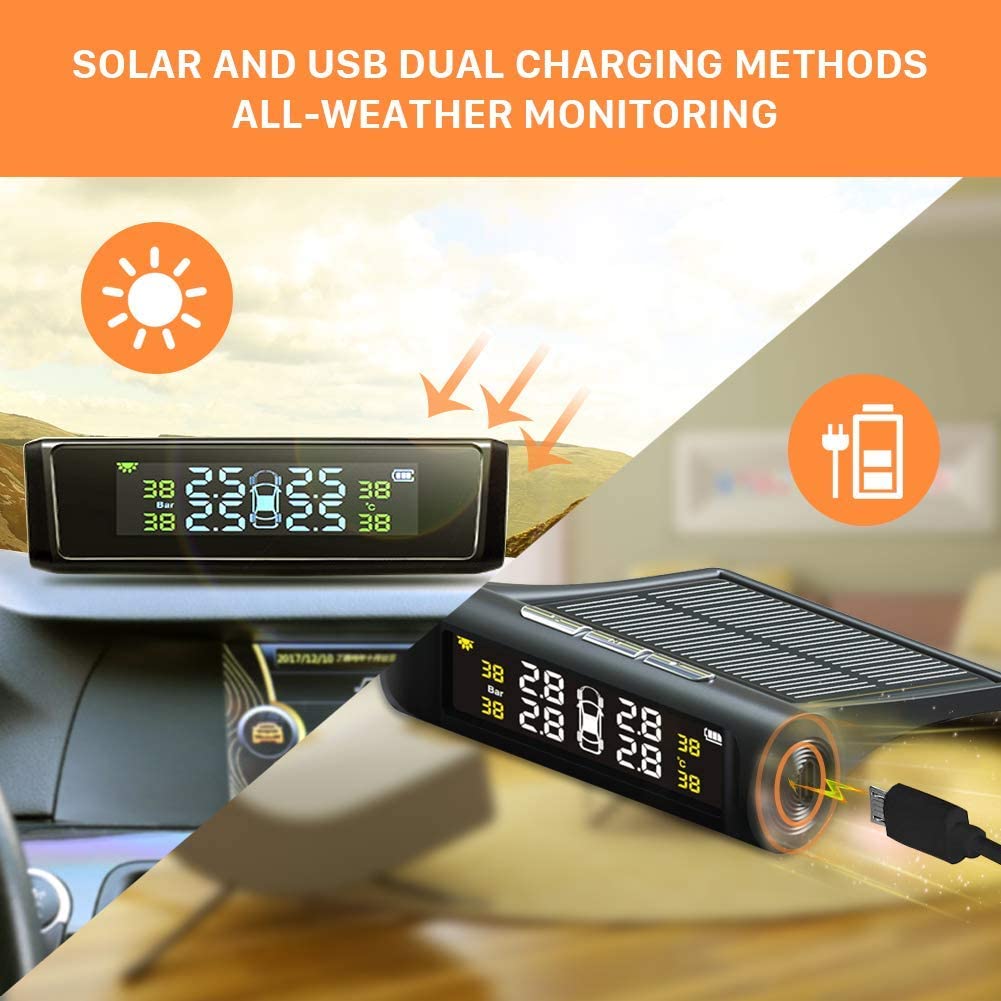 Solar Tire Pressure Monitor🔥 Semi Annual Sale - 50% OFF