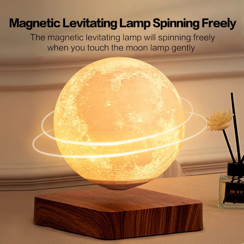 🎇2023 Love Gift 30% OFF - LZYoehin™3 Color Levitating and Rotating Moon Light（5.5inch）