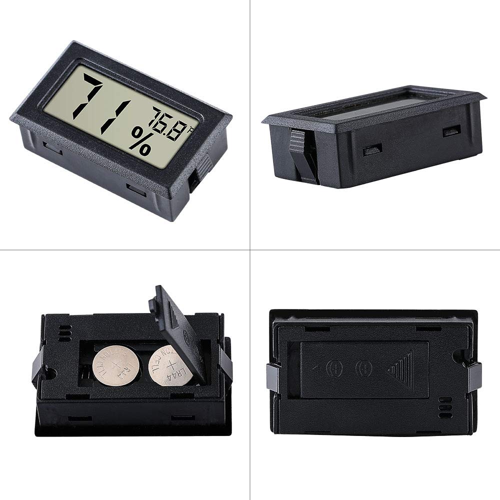 4Pcs Mini Electronic Temperature Humidity Meters