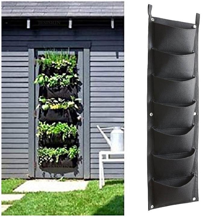 7 Pocket Hanging Vertical Garden Wall Planter