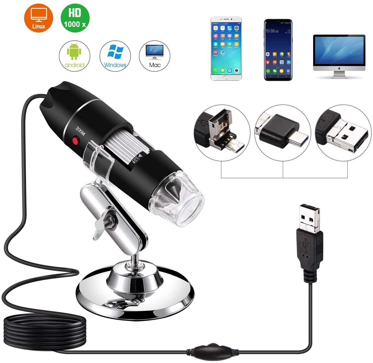 1600X USB Digital Microscope 🎉Big Sale - 50% Off Life Day