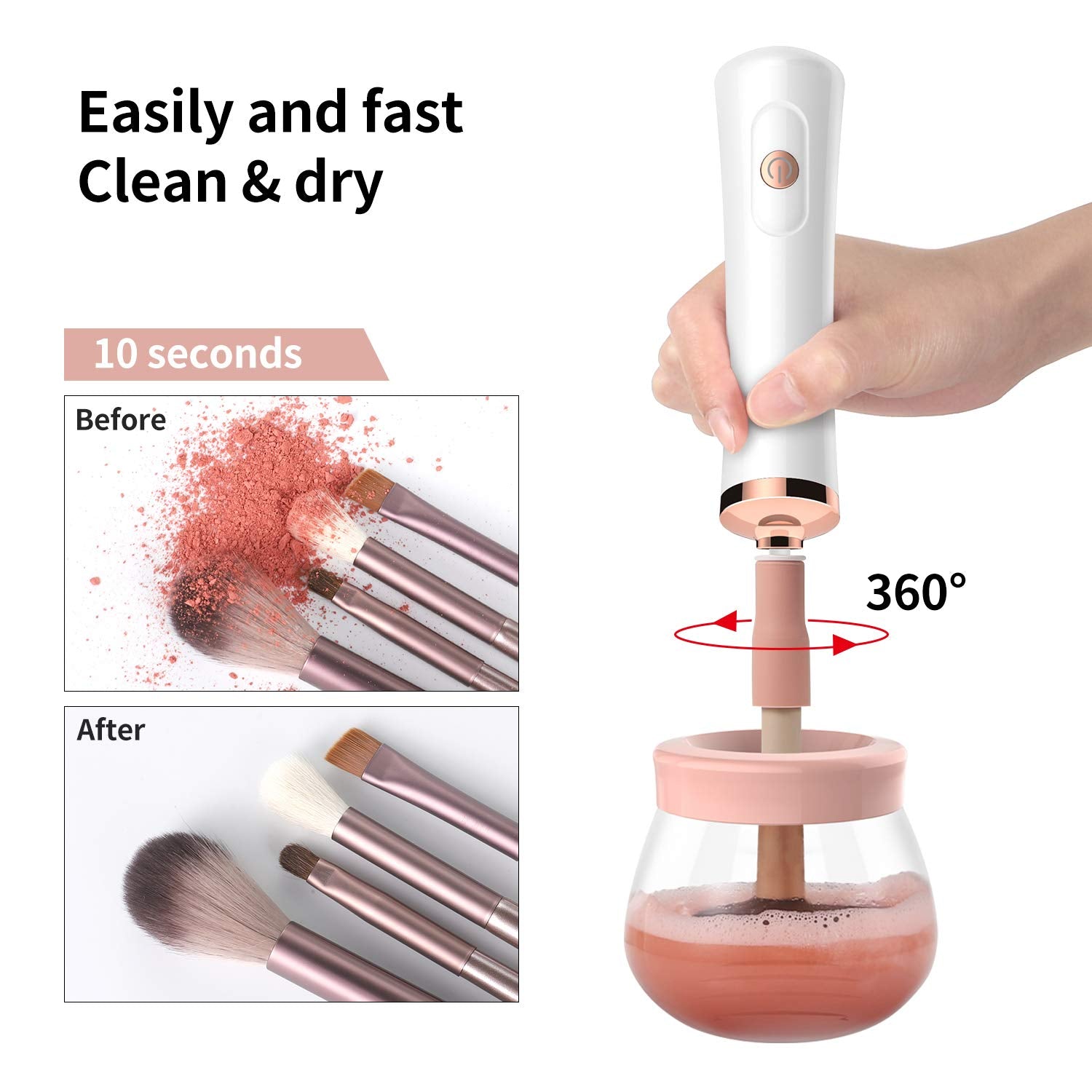 Makeup Brush Cleaner and Dryer Machine