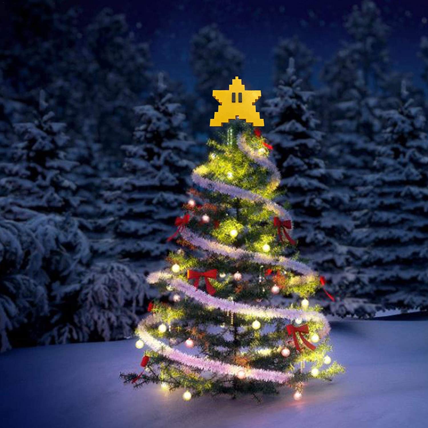 🎄Early Christmas Promotion 50% Off🎄🎅3D Pixel Star Christmas Tree Toppers