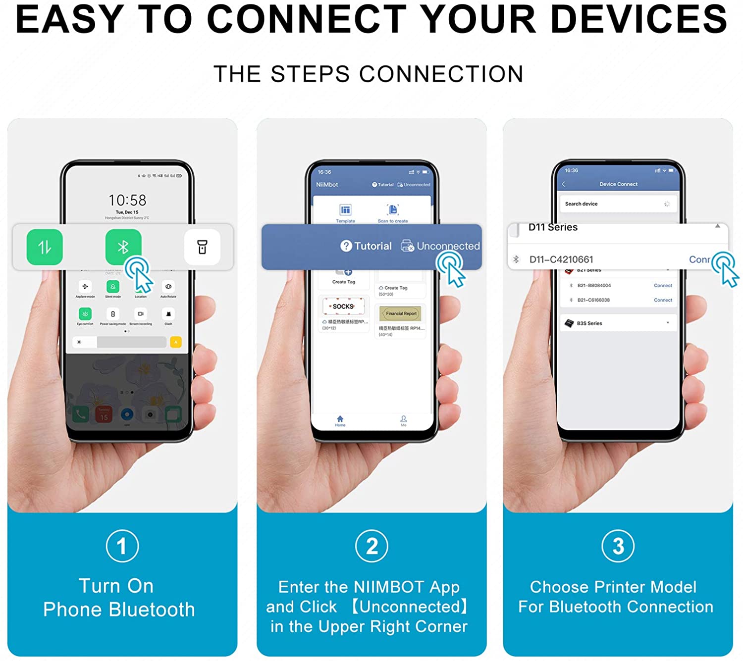 Wireless Portable Pocket Label Printer