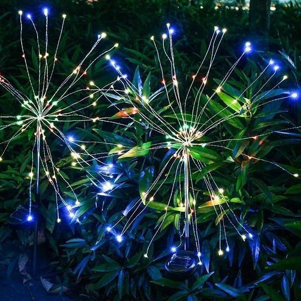 🎇Waterproof Solar Fireworks Lamp🌟Buy More Save More