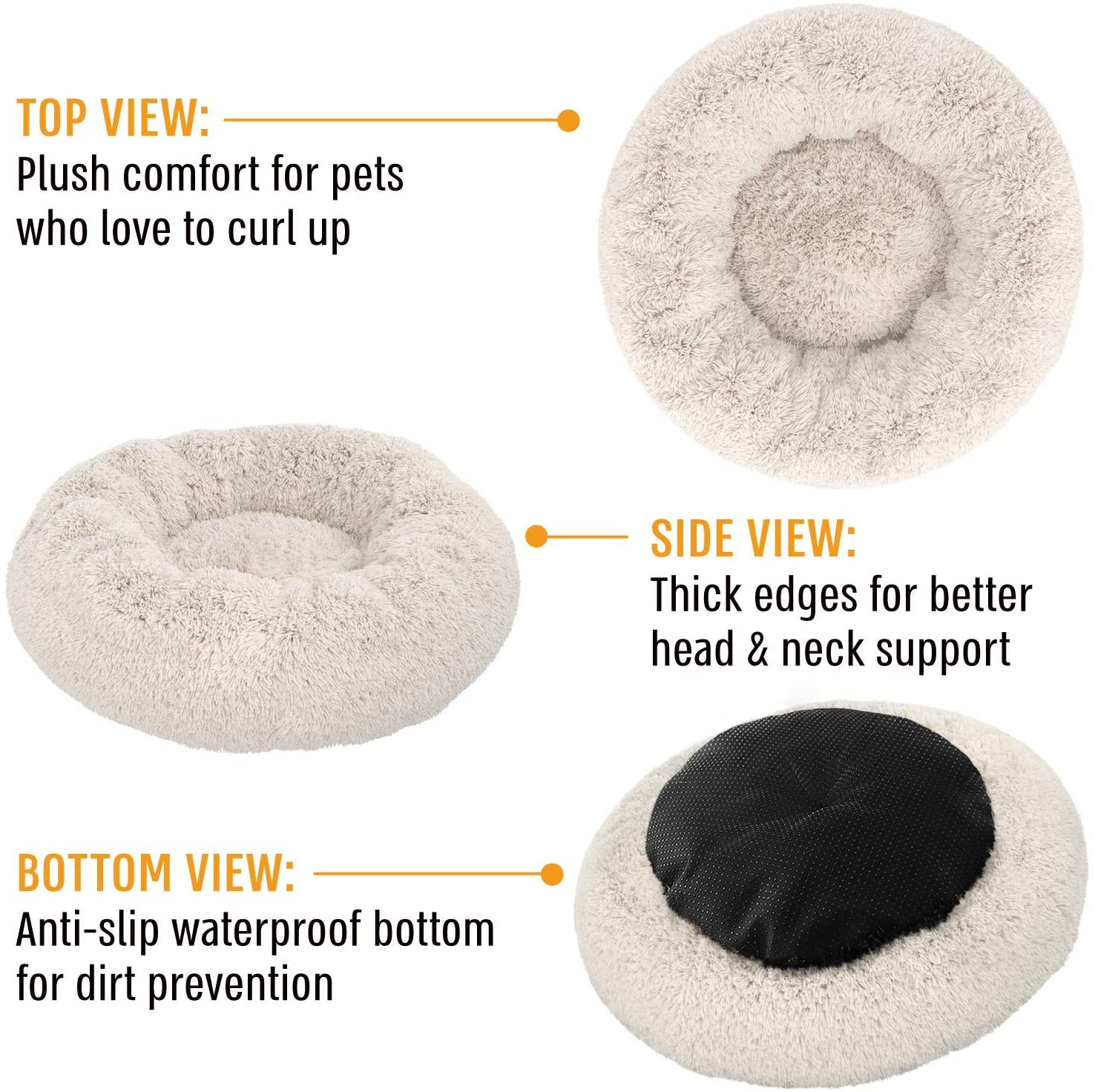 Pet plush bed