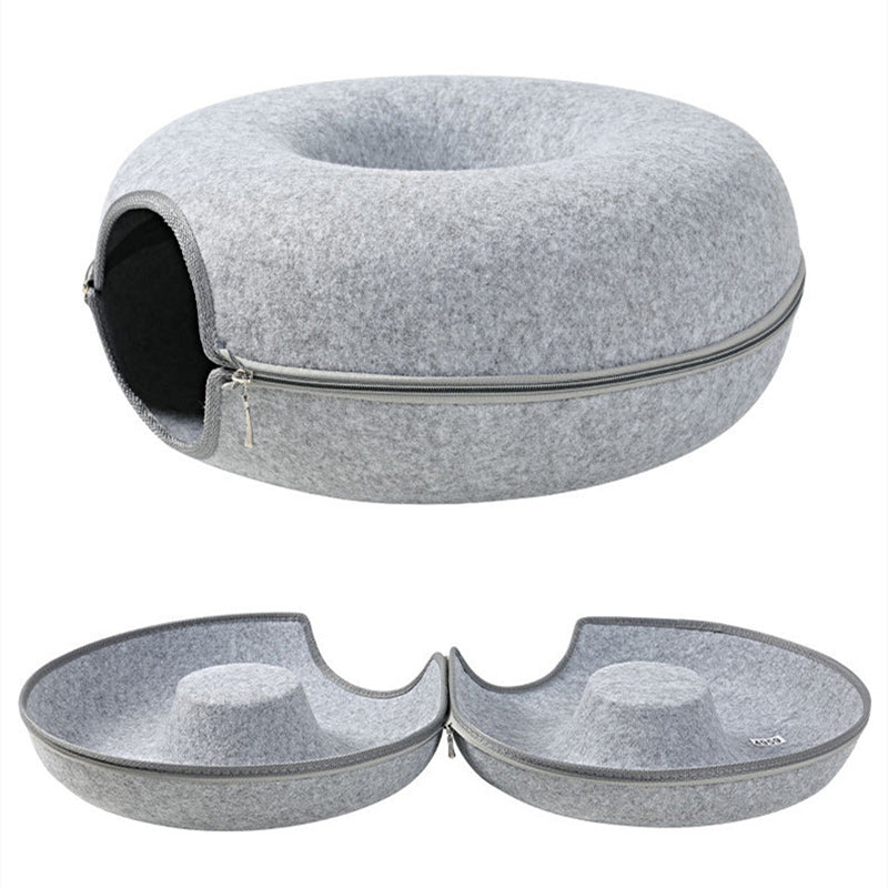 Cats House Basket Natural Felt Pet Cat Cave Beds Nest Funny Round Egg-Type with Cushion Mat For Small Dogs Puppy Pets Supplies