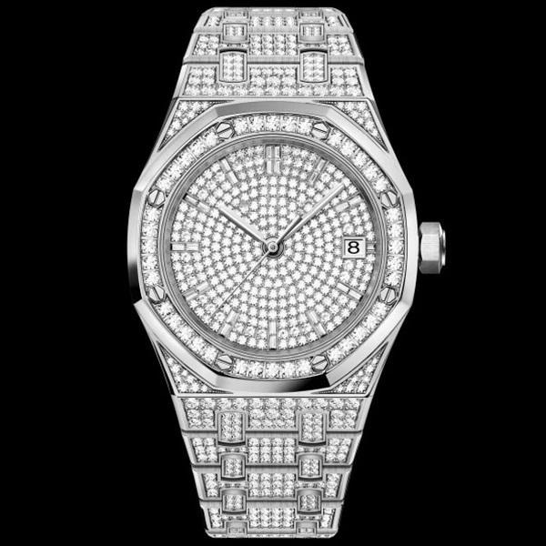 Unisex Jumbo Fully Iced Out Quartz Watch