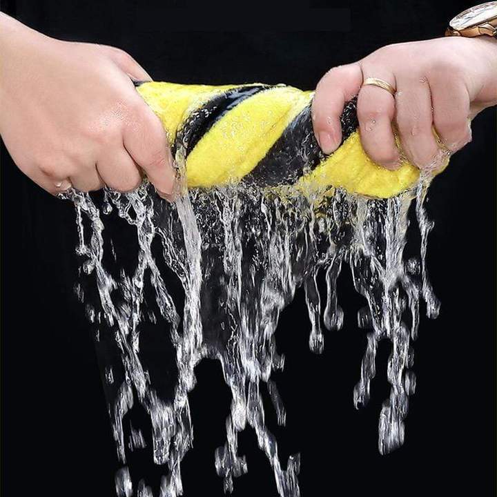 Car Wash Double-sided Microfiber Absorbent Towel