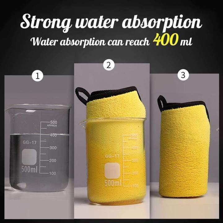 Car Wash Double-sided Microfiber Absorbent Towel