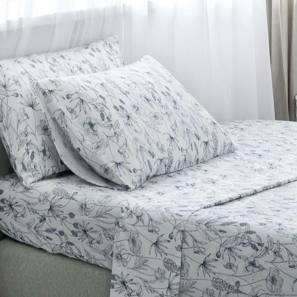 Reversible 4 Piece Bedspread Bedding Set