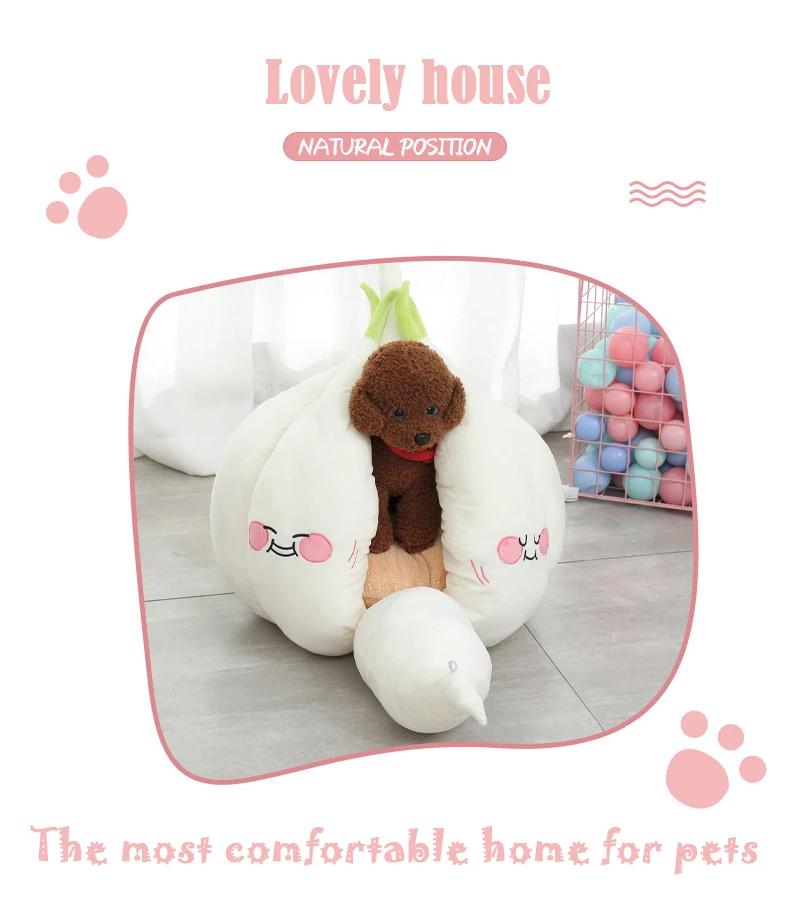 Funny Garlic Cat Bed
