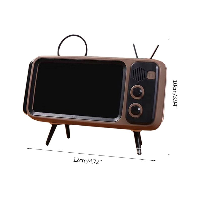 Retro TV BlueTooth Speaker Mobile Phone Holder