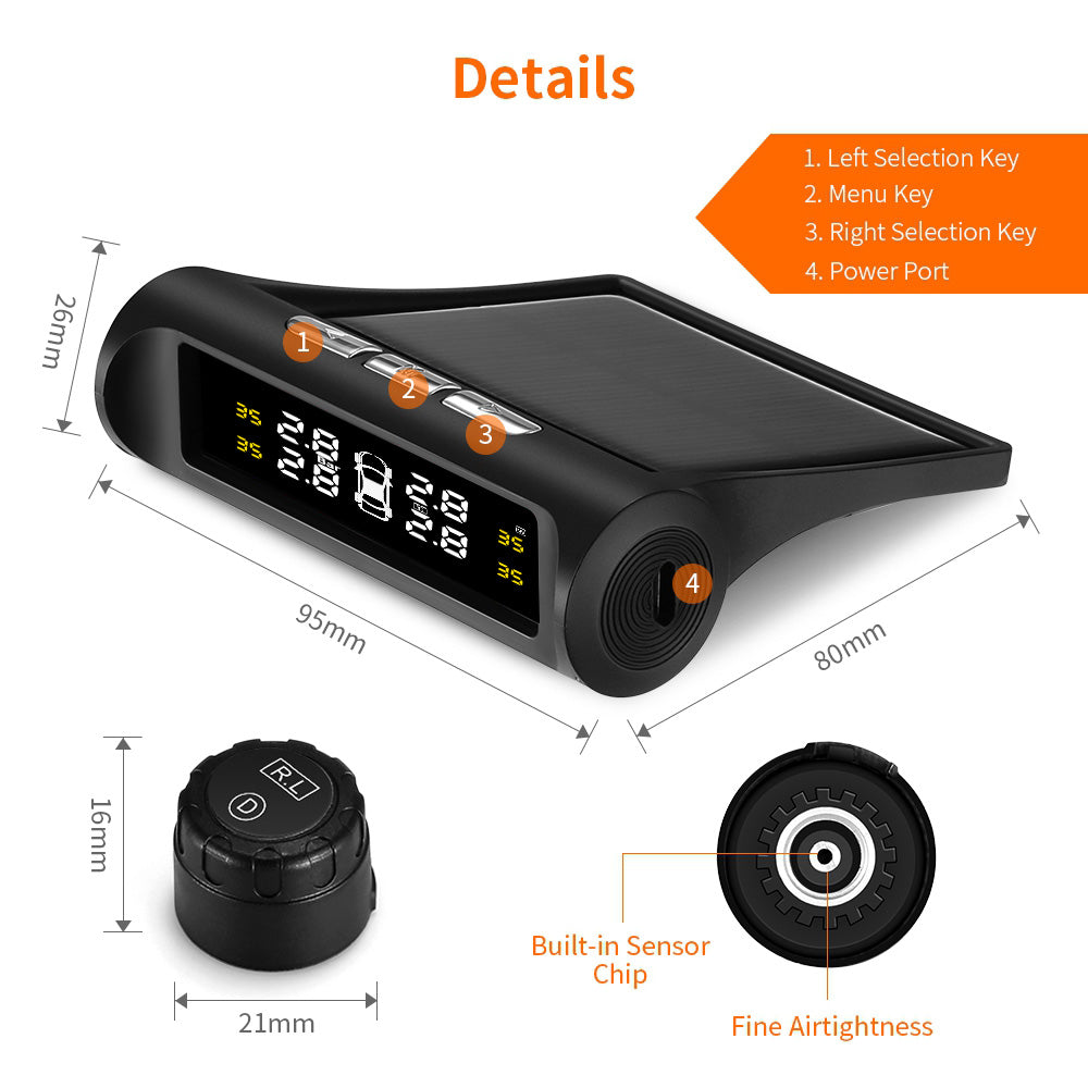 Solar Tire Pressure Monitor🔥 Semi Annual Sale - 50% OFF