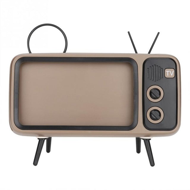 Retro TV BlueTooth Speaker Mobile Phone Holder